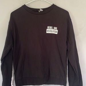 Black Long Sleeve Rebel Girl